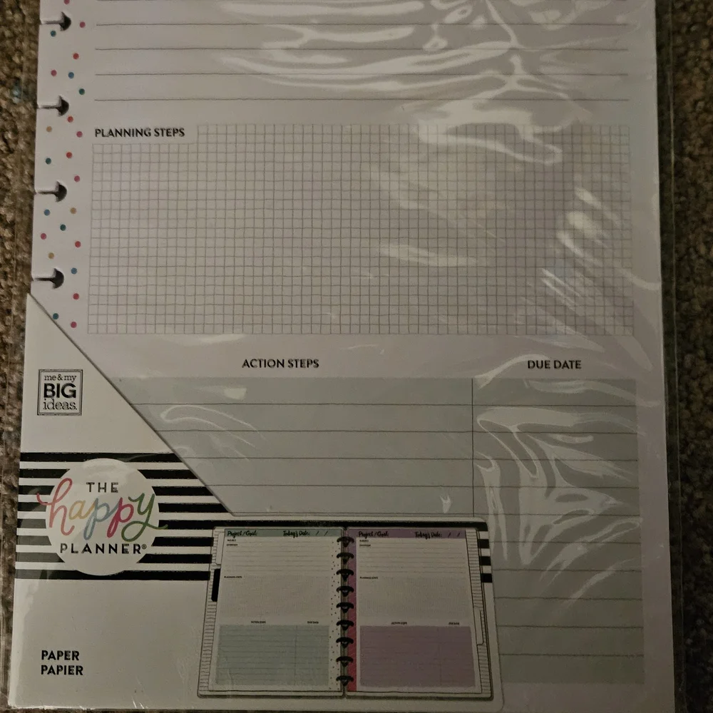 The Happy Planner Colorful Project Planning Pages (Set Of 8)